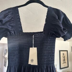 Tory Burch Navy Midi Dress